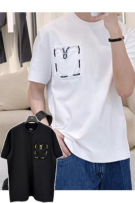 フェンディ リボン付きドローストリングポケットの半袖Tシャツ