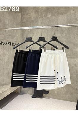 トムブラウンブランドスーパーコピー 新作ニット刺繍ロゴ入りグラデーションショーツ