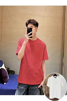 ルイヴィトン フロッキーグラデーションプリント半袖Tシャツ