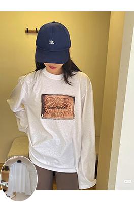 アクネストゥディオズ Acne Studios レトロなデジタルリボンプリントのゆったりとした長袖シャツ