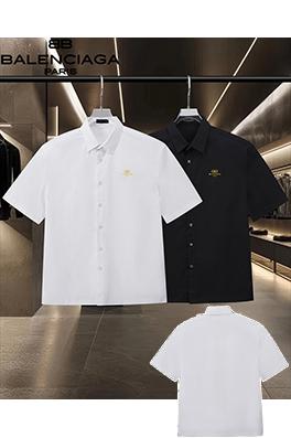 バレンシアガコピー Balenclaga 文字ロゴ刺繍入り半袖シャツ