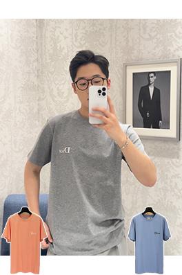 ディオールスーパーコピー Dior 刺繍ロゴ入り半袖Tシャツ