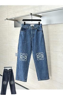 ロエベブランドスーパーコピー Anagram デニム刺繍ジーンズ