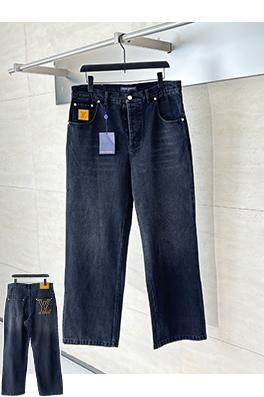 ルイヴィトンコピーLV 新作ストレートレッグウォッシュドデニムジーンズ