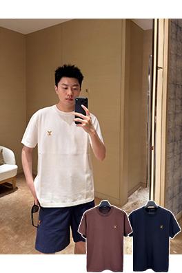 ルイヴィトンコピー LV ロゴりニット半袖Tシャツ