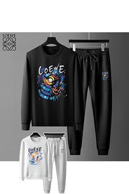 ロエベブランドコピー LOEWE 新品で人気のトレンドクルーネックのスウェットシャツとパンツのセット