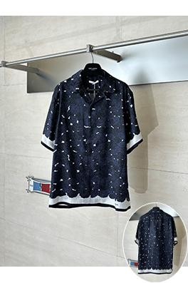 ジバンシイコピー 春夏コレクション ローズプリント ボウリング半袖シャツ