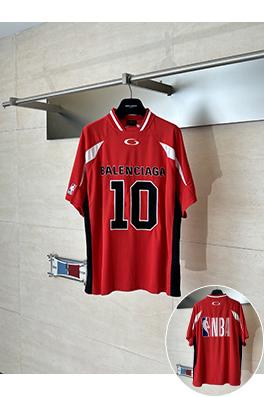 バレンシアガスーパーコピー Balenciaga NBA コラボレーションシリーズ 刺繍入りジャージー半袖Tシャツ