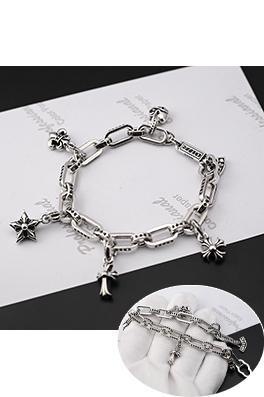 クロムハーツ マルチエレメントクロスアンカーヴィンテージタイシルバーブレスレット