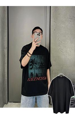 バレンシアガスーパーコピー Balenciaga グラデーションプリント半袖Tシャツ