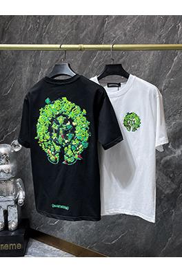 クロムハーツ カラフルな蹄鉄の刺繍り半袖Tシャツ