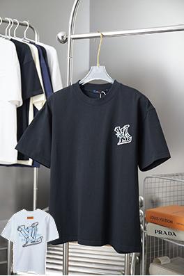 ルイヴィトン LV 新モデル透かし刺繍入り半袖Tシャツ
