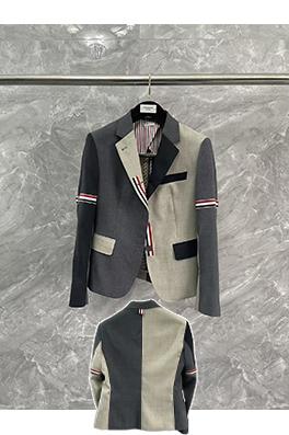 トムブラウン レディースカラーブロック テーラードジャケット メンズ 高品質 