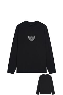 バレンシアガコピー Balenciaga ダブルBバックルラインストーン長袖シャツ