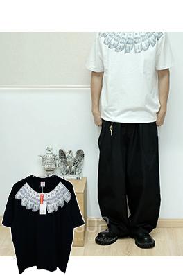 シュプリーム X マルタンマルジェラ MONEY S/S TOP コラボレーションによるゴールドフェザープリント半袖Tシャツ