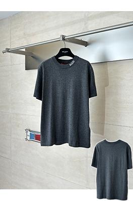 グッチ Gucci レタージャカードロゴ入りニット半袖Tシャツ