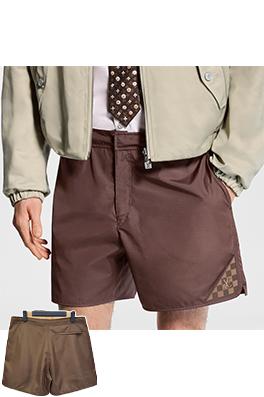 ルイヴィトンブランドスーパーコピー チェック柄のドット柄ショートパンツ