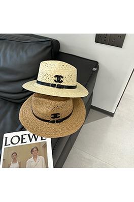 シャネル 夏の麦わら透かし編みパナマ帽