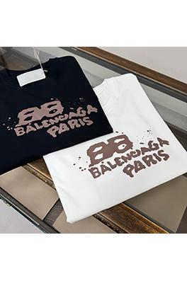 バレンシアガ BALENCIAGA 新作プリントロゴ柄半袖Tシャツ