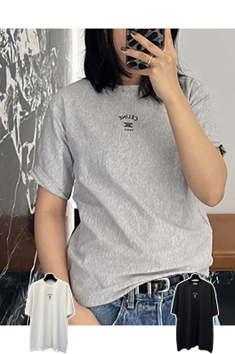 セリーヌコピー CELINE 凱旋門ロゴり半袖Tシャツ