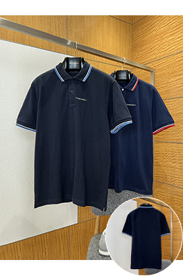 プラダブランドコピー ロゴ入り半袖ポロシャツ