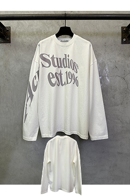 アクネストゥディオズ Acne Studios 春夏コレクションラージロゴ長袖シャツ