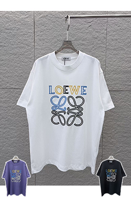 ロエベ 新モデル3Dエポキシ樹脂クルーネック半袖Tシャツ