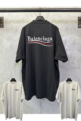 バレンシアガ Balenciaga クラシックなコカコーラの波ロゴ刺繍入り半袖Tシャツ