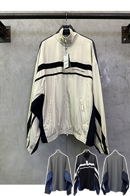 バレンシアガ Balenciaga カラーブロックのウィンドブレーカージャケット