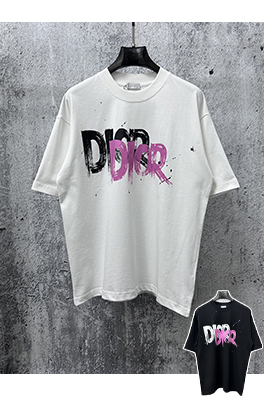ディオールコピー DIOR レタープリントロゴ入り半袖Tシャツ