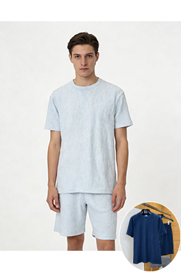 ディオールスーパーコピー 総柄ジャカード柄の半袖ショートパンツセット