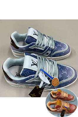 ルイヴィトン Trainer Sneaker グラデーションシリーズのカップルスニーカー
