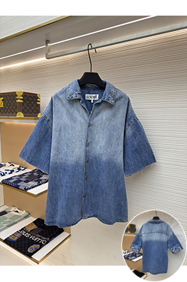 ロエベコピー デニムの半袖シャツ