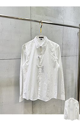 ルイヴィトンコピー さりげない文字柄のモノグラムジャカード長袖シャツ