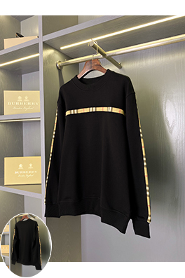 バーバリーコピー 小さめのチェック柄クルーネックのスウェットシャツ