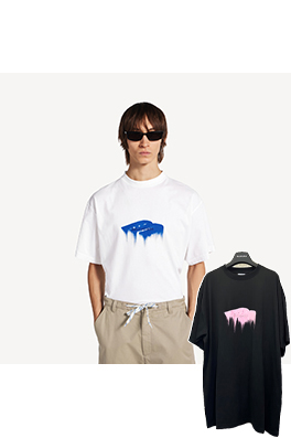 バレンシアガブランドコピー Balenciaga 3M 刺繍プリント半袖Tシャツ