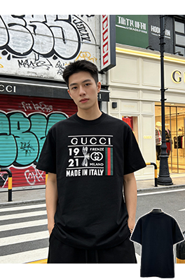 グッチ GUCCI レトロなトンボのロゴ刺繍入り半袖Tシャツ
