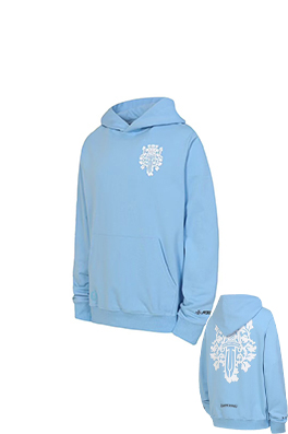 クロムハーツ 剣柄プリントパーカー