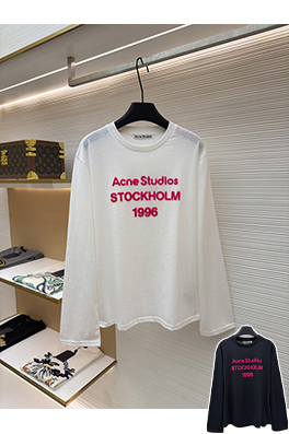 アクネストゥディオズ Acne Studios STOCKHOLM 1996 限定レディースロゴ入り長袖シャツ