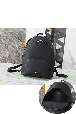 ディオール シンプルなマットグレイン牛革バックパック