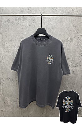 クロムハーツ アメリカンスタイルのカップル柄半袖Tシャツ