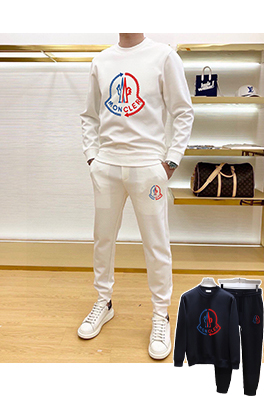 モンクレールMoncler 新モデルのトレンドクルーネックのスウェットシャツとパンツのセット