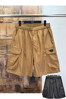 プラダブランドスーパーコピー 大きなポケット付きカーゴショーツ