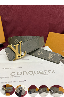 ルイヴィトンコピー Initials Monogram Surplus コーティングキャンバス製の時計ストラップとベルト