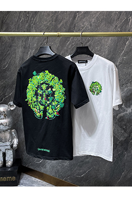 クロムハーツ カラフルな蹄鉄の刺繍り半袖Tシャツ