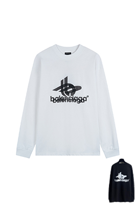バレンシアガ Balenciaga ダブルイメージプリントの長袖シャツ