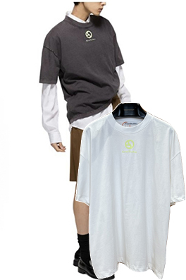 アクネストゥディオズスーパーコピー Acne Studios プリントロゴ入りクルーネック半袖Tシャツ