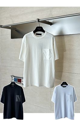 ルイヴィトンコピー Monogram ナイロンポケット付きニット半袖Tシャツ