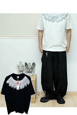 シュプリーム X マルタンマルジェラ MONEY S/S TOP コラボレーションによるゴールドフェザープリント半袖Tシャツ