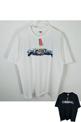 シュプリーム SUPREME TAG TEE 大きなロゴプリントの半袖Tシャツ